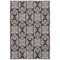Chaudhary Living 6.5' x 9.5' Damask Rectangular Area Throw Rug - Gray and White